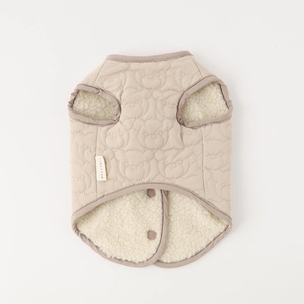 Reversible Boa Bear Quilted Jacket - 2 Colors