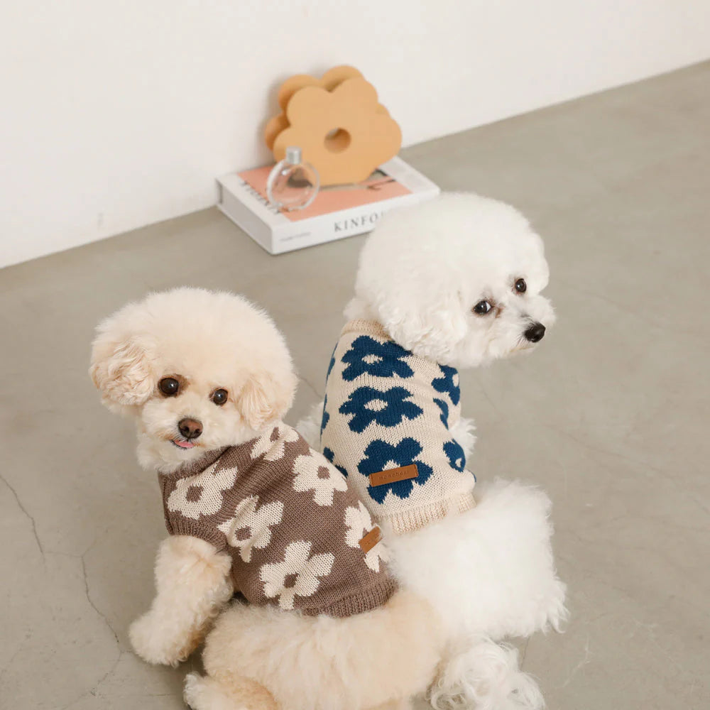 Flower Knit Vest - 2 Colors