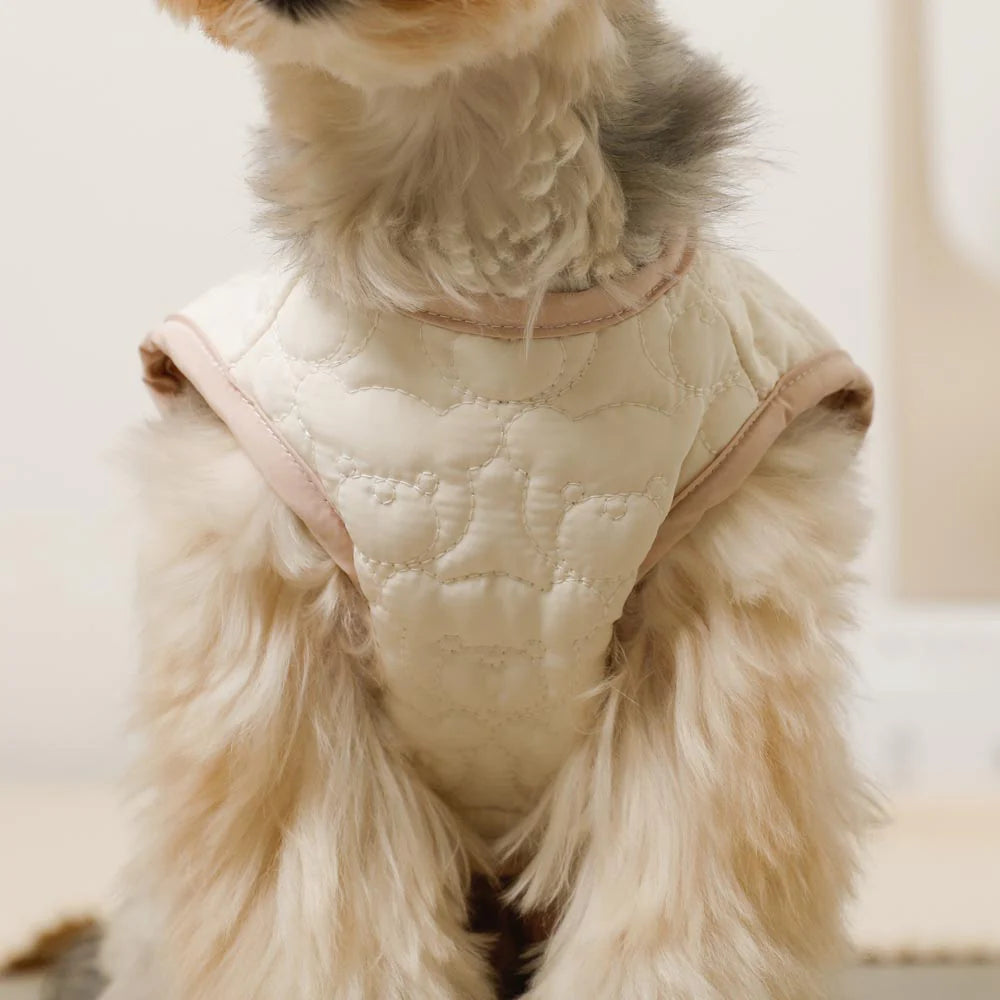 Reversible Boa Bear Quilted Jacket - 2 Colors