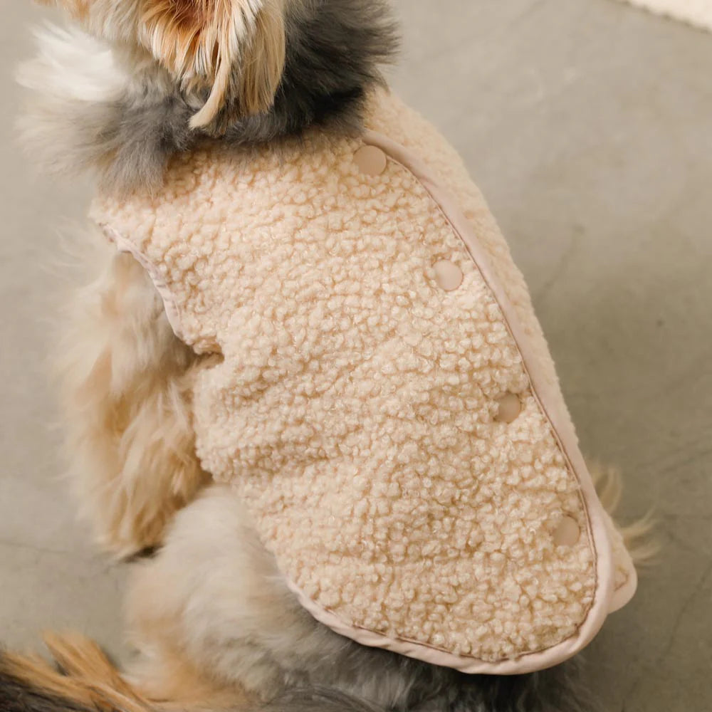 Reversible Boa Bear Quilted Jacket - 2 Colors