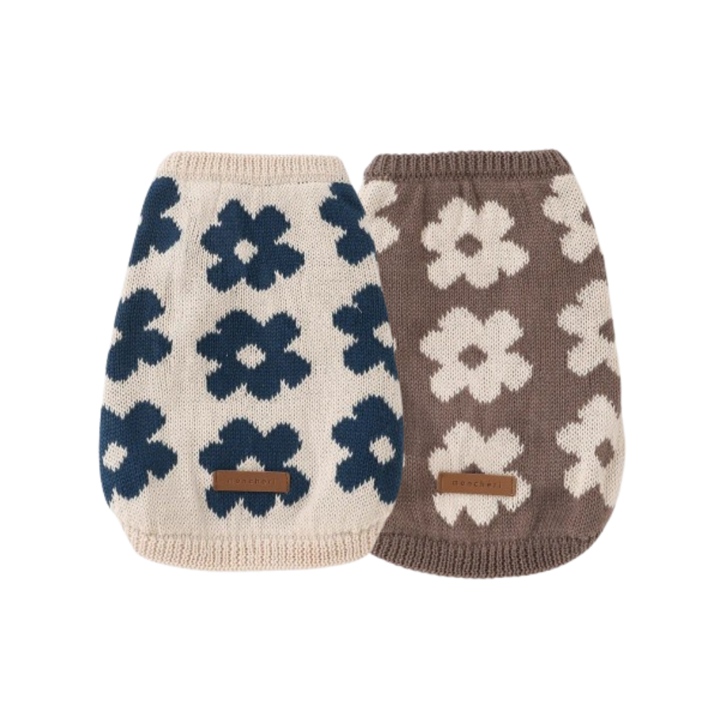 Flower Knit Vest - 2 Colors