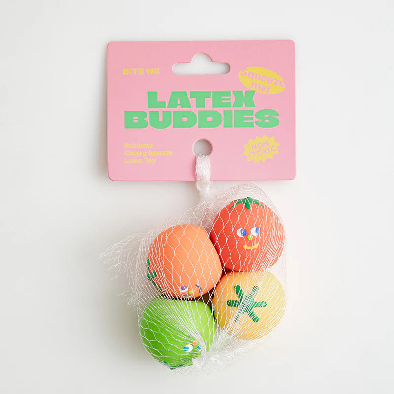 Rainbow Cherry Tomato Latex Toy (4pcs)