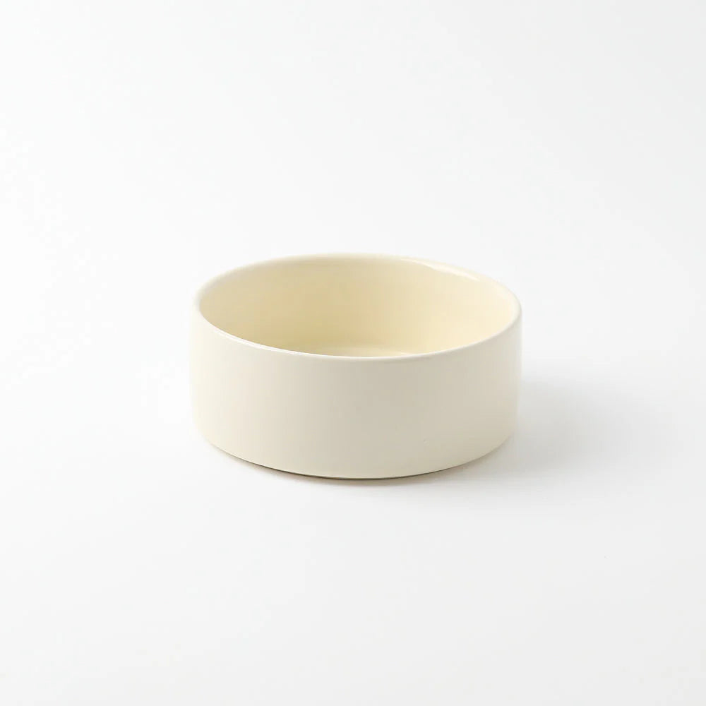 Wood Ball Base Double Food Bowl - 2 Colors