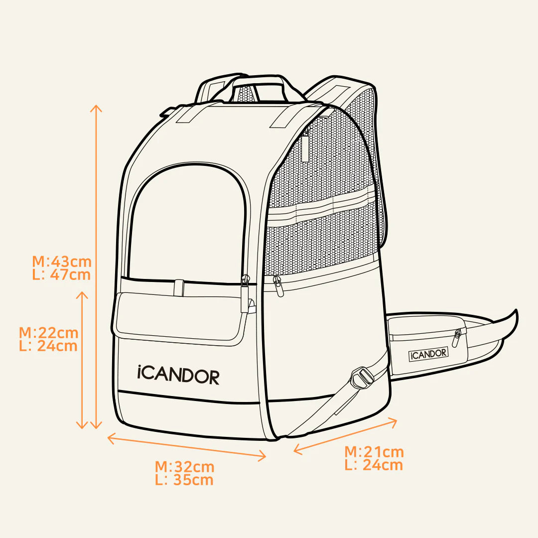 JIGE Bag_Misty Grey with Cushion - 2 Sizes