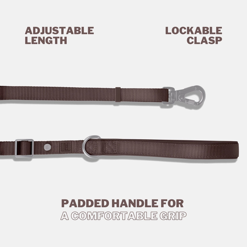 Russet Brown Adjustable Dog Leash