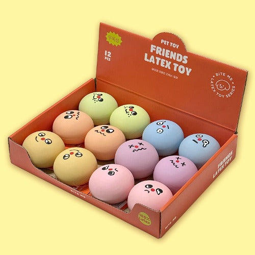 Friends Latex Dog Toy - 6 Colors
