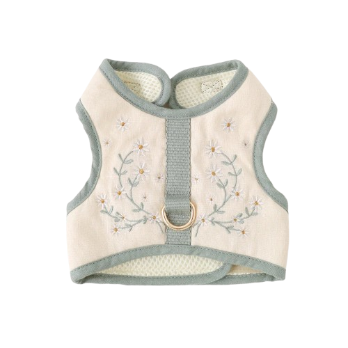Cooling Flower Pattern Walk Set [Harness + Leash]