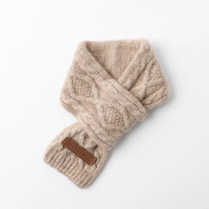 Cashmere Blend Cable Scarf