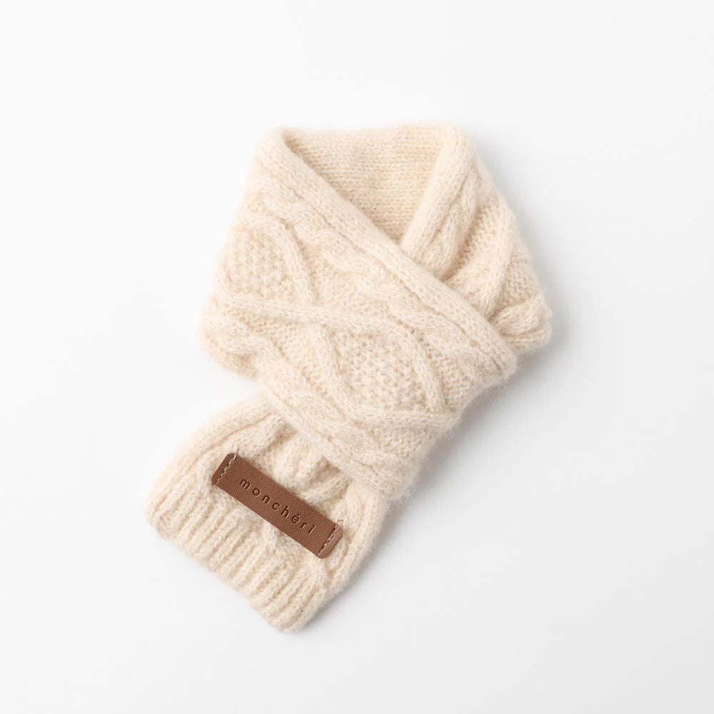 Cashmere Blend Cable Scarf