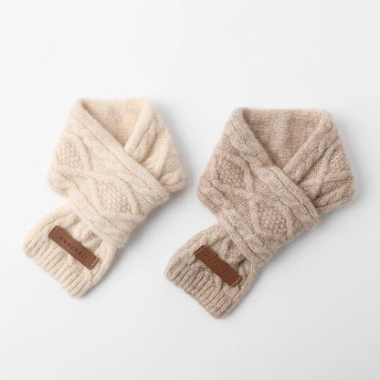 Cashmere Blend Cable Scarf