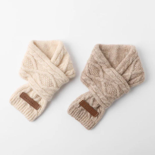 Cashmere Blend Cable Scarf