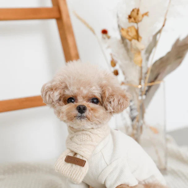 Cashmere Blend Cable Scarf