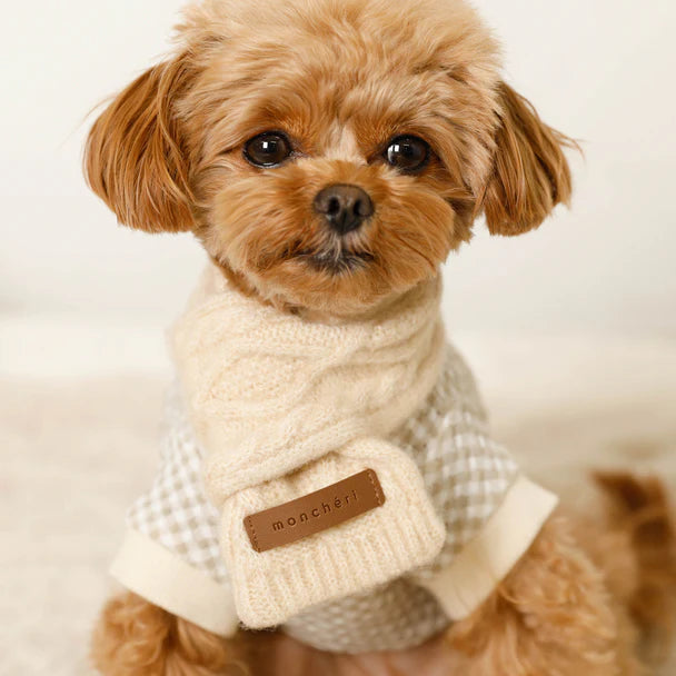 Cashmere Blend Cable Scarf