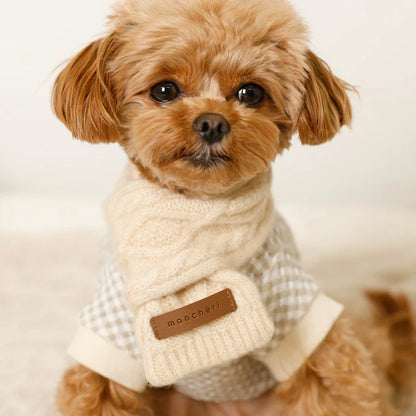 Cashmere Blend Cable Scarf