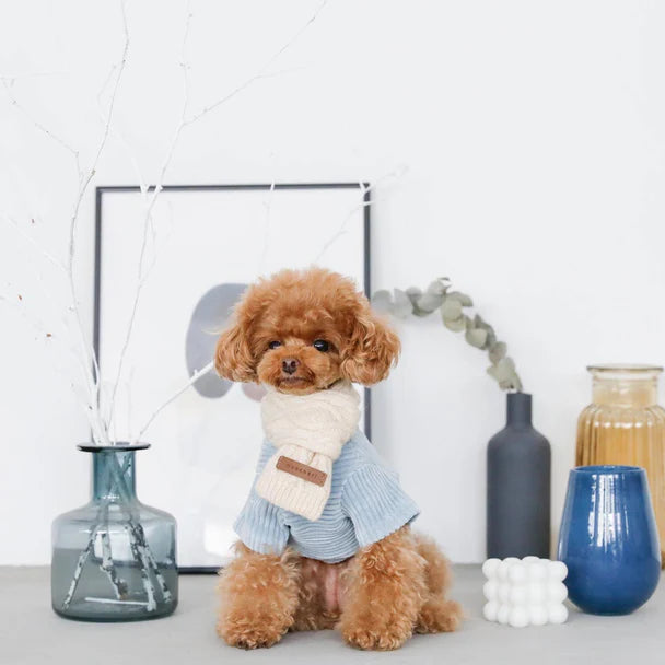 Cashmere Blend Cable Scarf