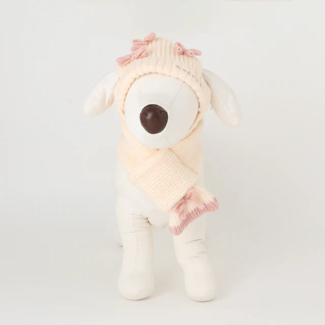 Pink Ribbon Motif Scarf