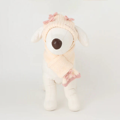 Pink Ribbon Motif Scarf