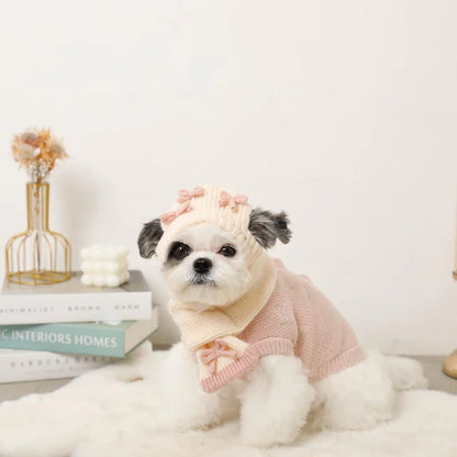 Pink Ribbon Motif Scarf