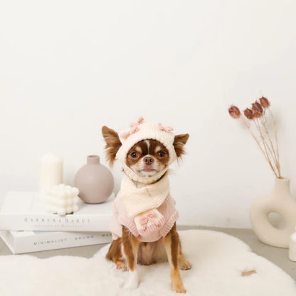 Pink Ribbon Motif Scarf