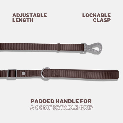 Russet Brown Adjustable Dog Leash